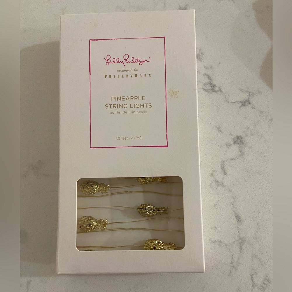 Lilly Pulitzer x Pottery Barn Pineapple String Lights